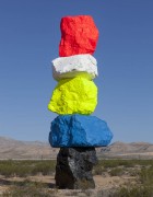black blue yellow white red mountain | UGO RONDINONE