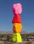 yellow orange red pink mountain | UGO RONDINONE