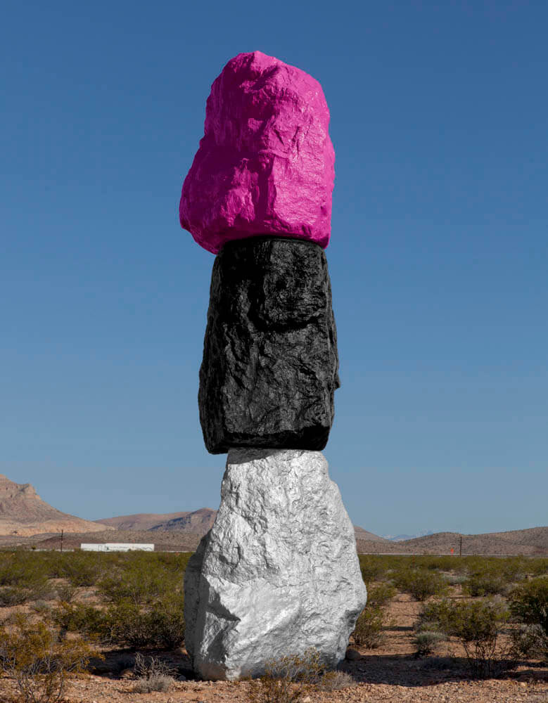 silver black violet mountain | UGO RONDINONE