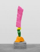 orange green yellow pink mountain | UGO RONDINONE