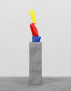 blue red yellow mountain | UGO RONDINONE
