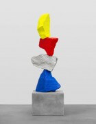 blue silver red yellow mountain | UGO RONDINONE
