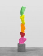 pink red orange yellow green mountain | UGO RONDINONE
