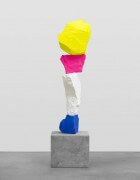 blue white pink yellow mountain | UGO RONDINONE