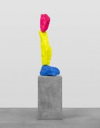 blue yellow pink mountain | UGO RONDINONE