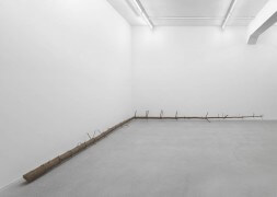 still.life. (log lying in a corner) | UGO RONDINONE