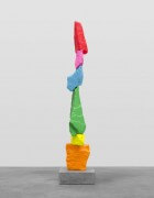 orange yellow green blue pink red mountain | UGO RONDINONE