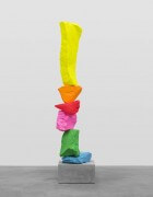 blue green pink red orange yellow mountain | UGO RONDINONE