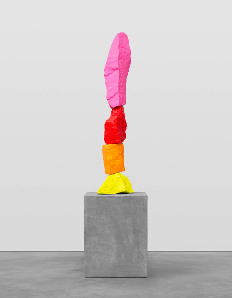 yellow orange red pink mountain | UGO RONDINONE