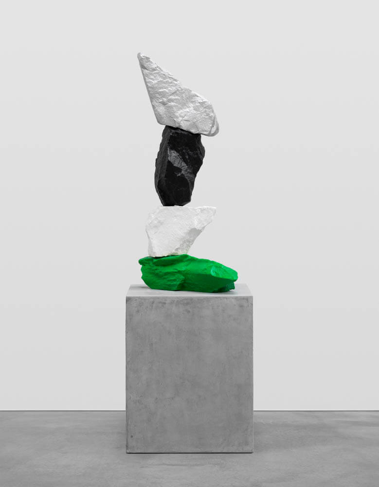 green white black silver mountain | UGO RONDINONE