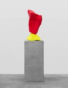 yellow red mountain | UGO RONDINONE