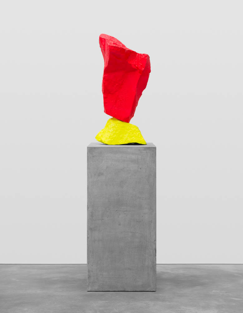 yellow red mountain | UGO RONDINONE