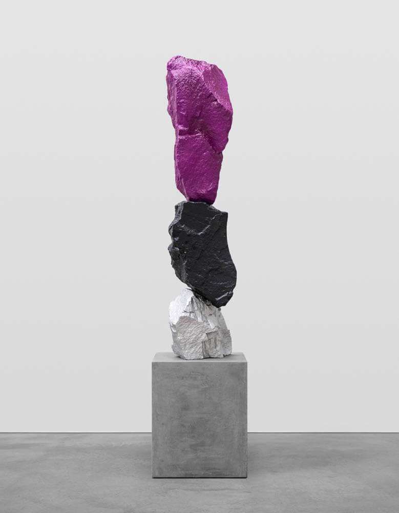 silver black purple mountain | UGO RONDINONE