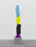 purple black yellow blue mountain | UGO RONDINONE
