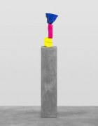 yellow pink blue mountain | UGO RONDINONE