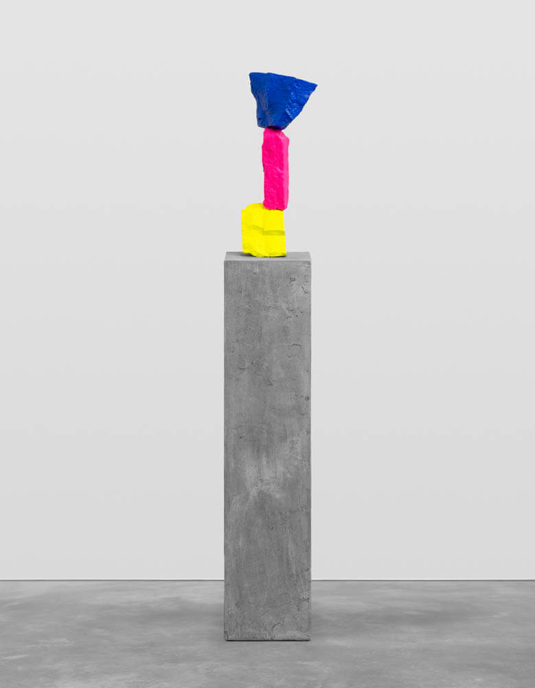 yellow pink blue mountain | UGO RONDINONE
