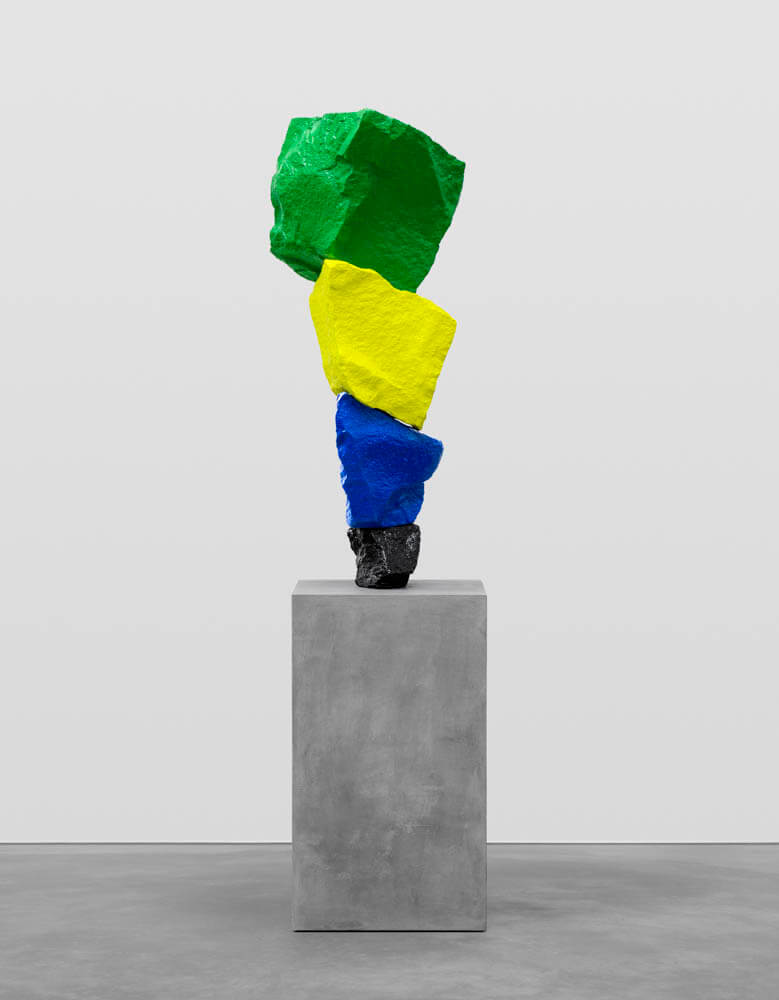 black blue yellow green mountain | UGO RONDINONE