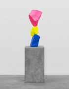 blue yellow pink mountain | UGO RONDINONE