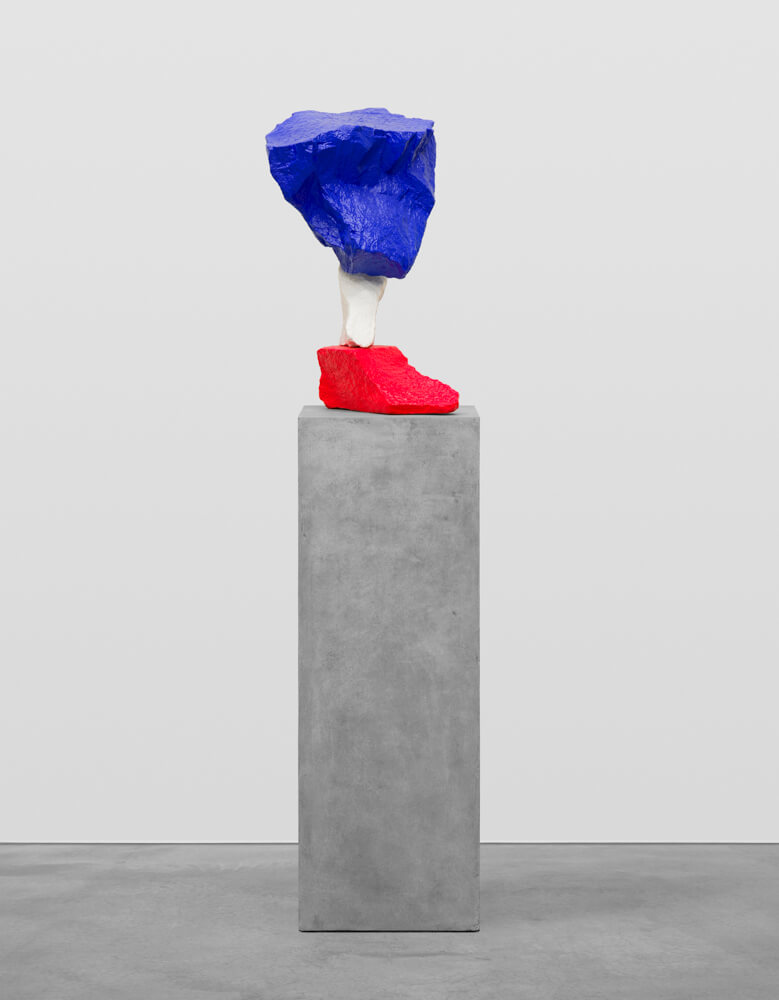 pink white blue mountain | UGO RONDINONE