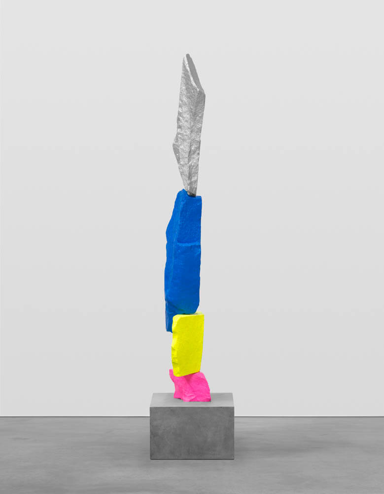 pink yellow blue silver mountain | UGO RONDINONE