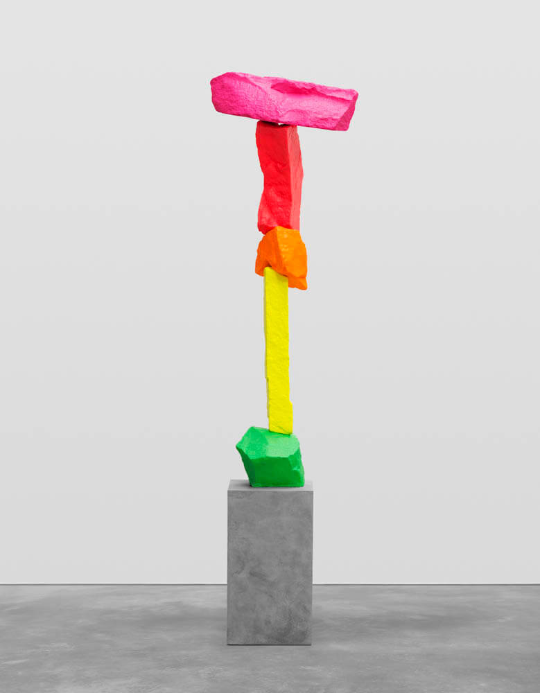 green yellow orange red pink mountain | UGO RONDINONE