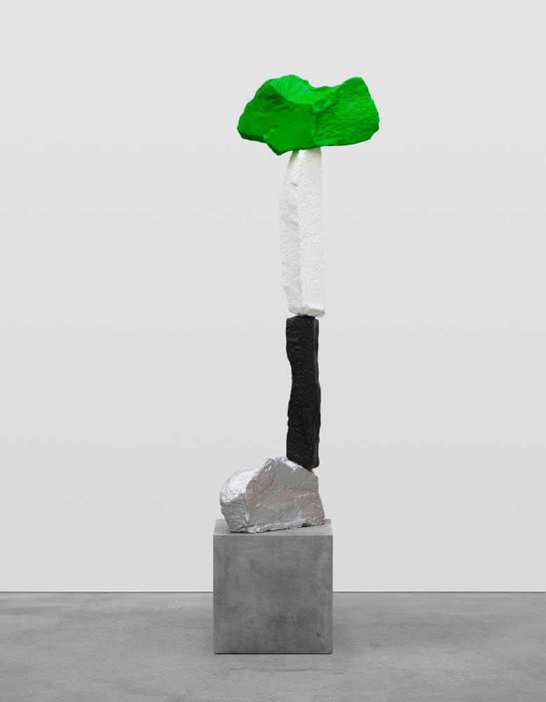 silver black white green mountain | UGO RONDINONE