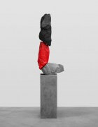 grey red black mountain | UGO RONDINONE