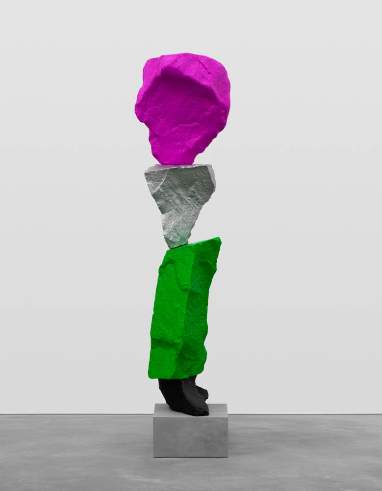 black green silver violet mountain | UGO RONDINONE