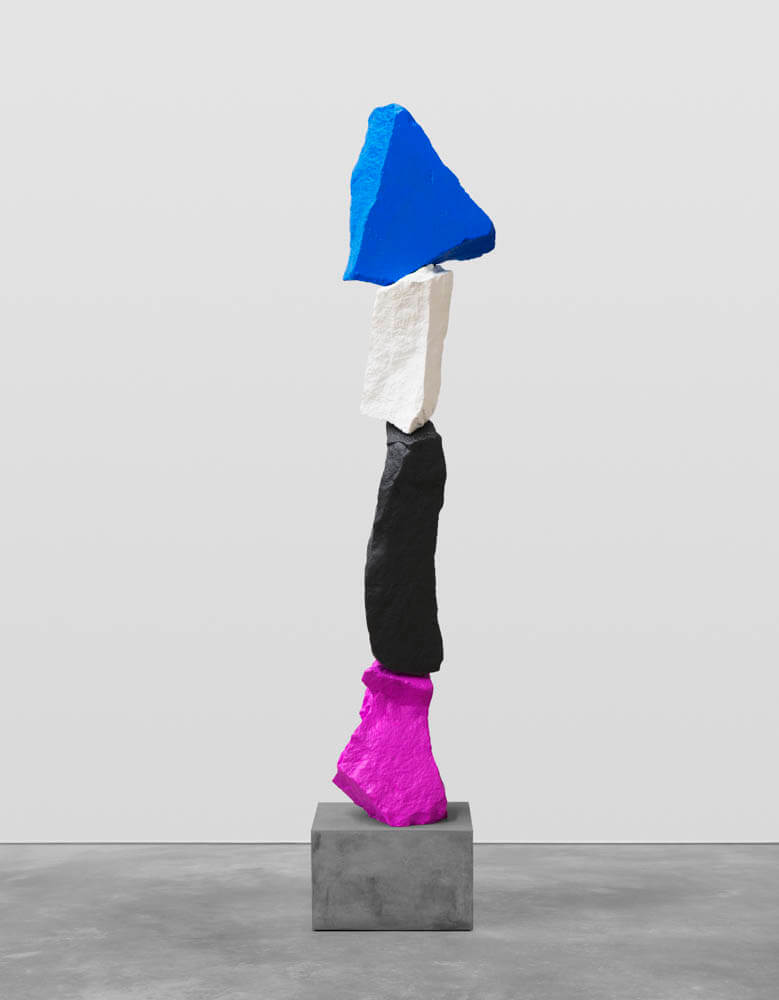 violet black white blue mountain | UGO RONDINONE