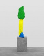blue yellow green mountain | UGO RONDINONE