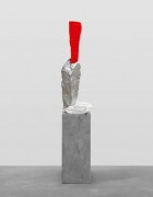 white silver red mountain | UGO RONDINONE