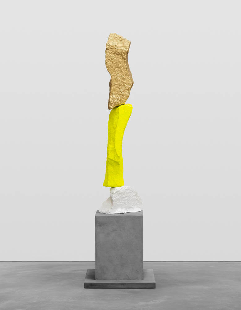 white yellow gold mountain | UGO RONDINONE