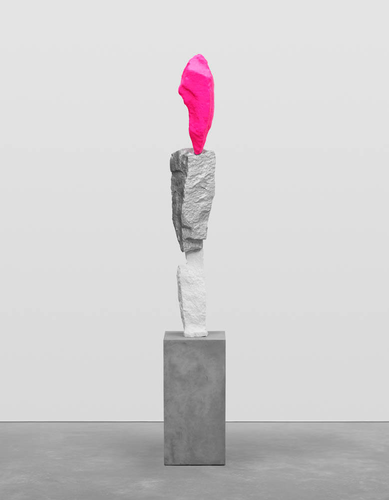 white silver pink mountain | UGO RONDINONE