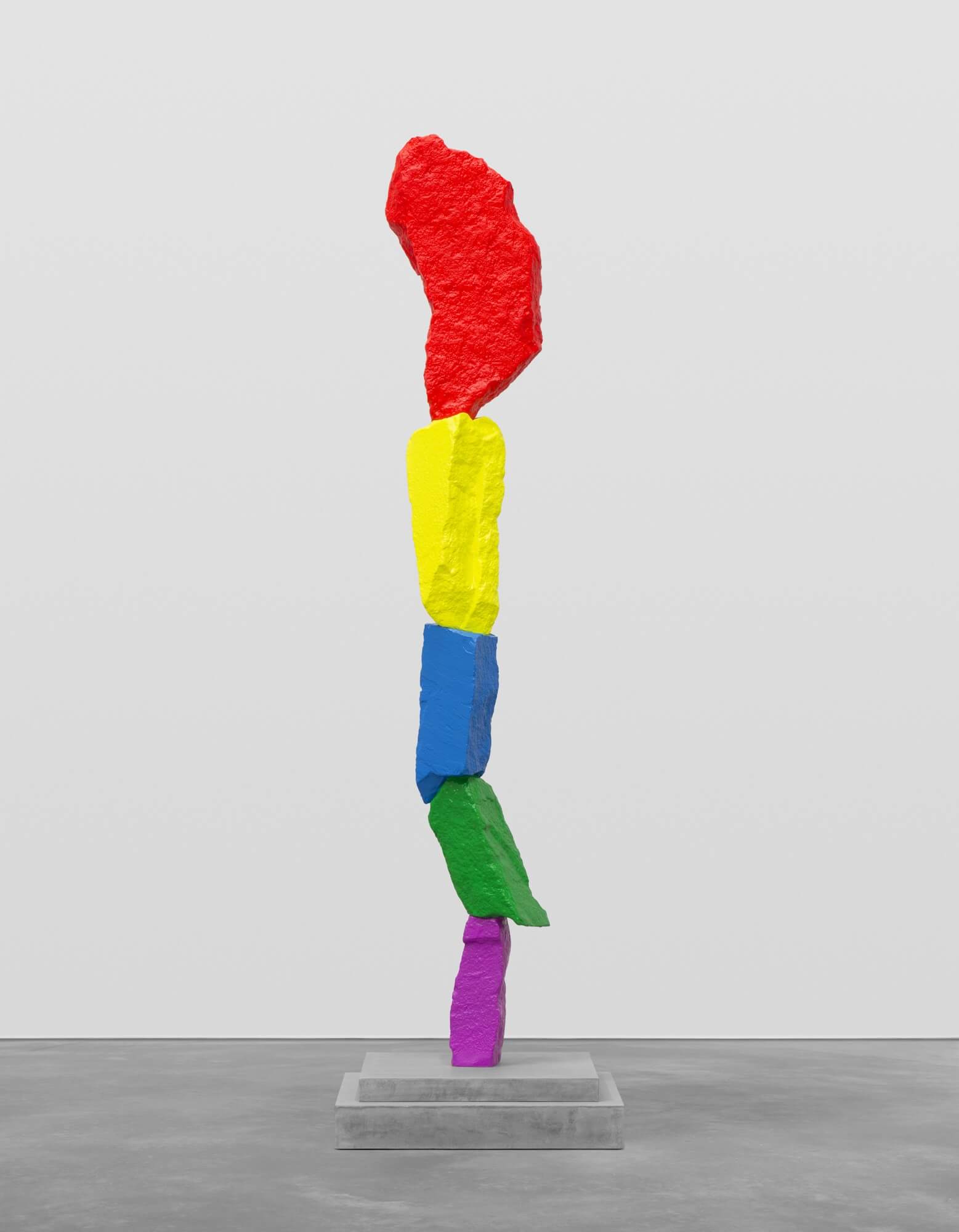 purple green blue yellow red mountain | UGO RONDINONE