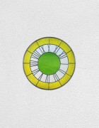 yellow white green clock | UGO RONDINONE