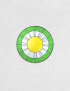 green white yellow clock | UGO RONDINONE