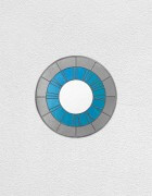 gray blue white clock | UGO RONDINONE