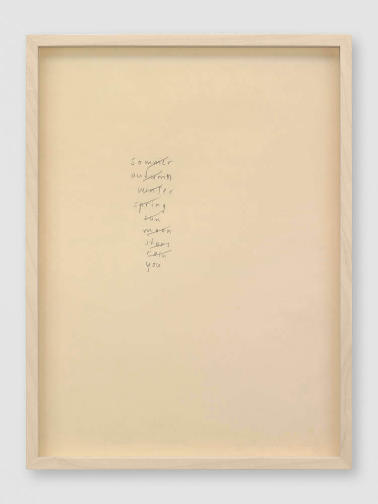 lines out to silence | UGO RONDINONE