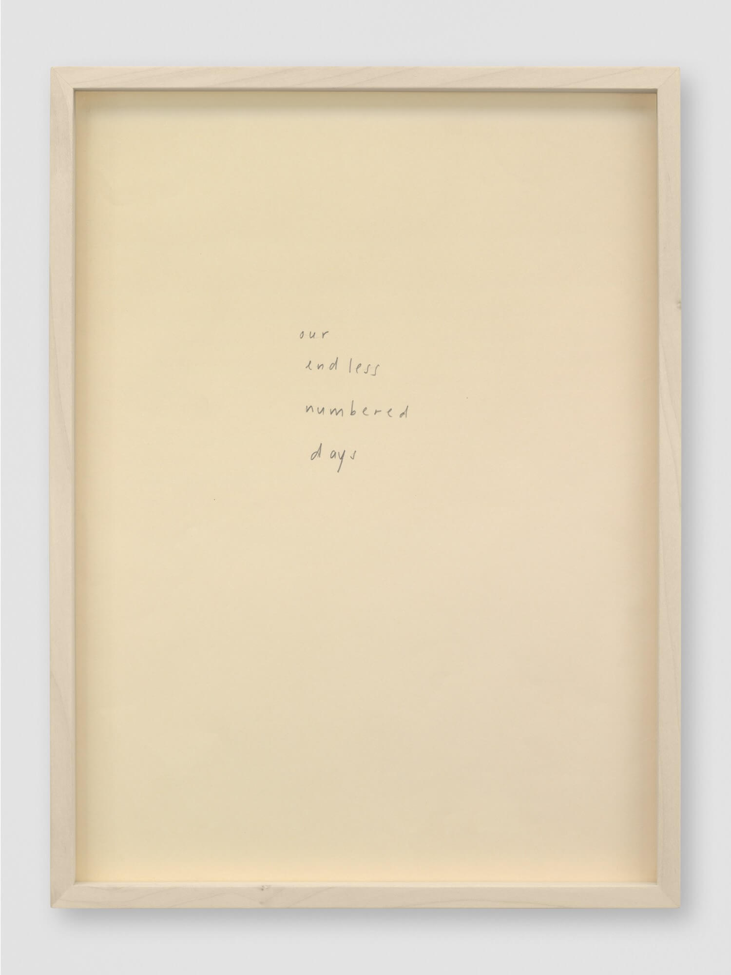 lines out to silence | UGO RONDINONE