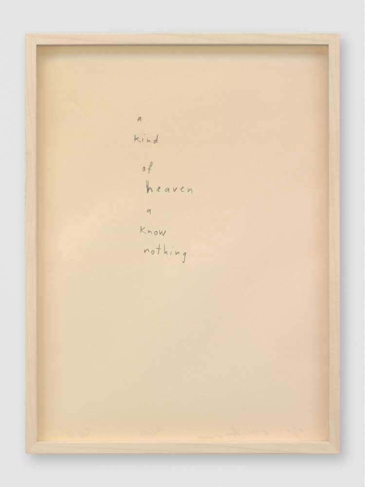 lines out to silence | UGO RONDINONE