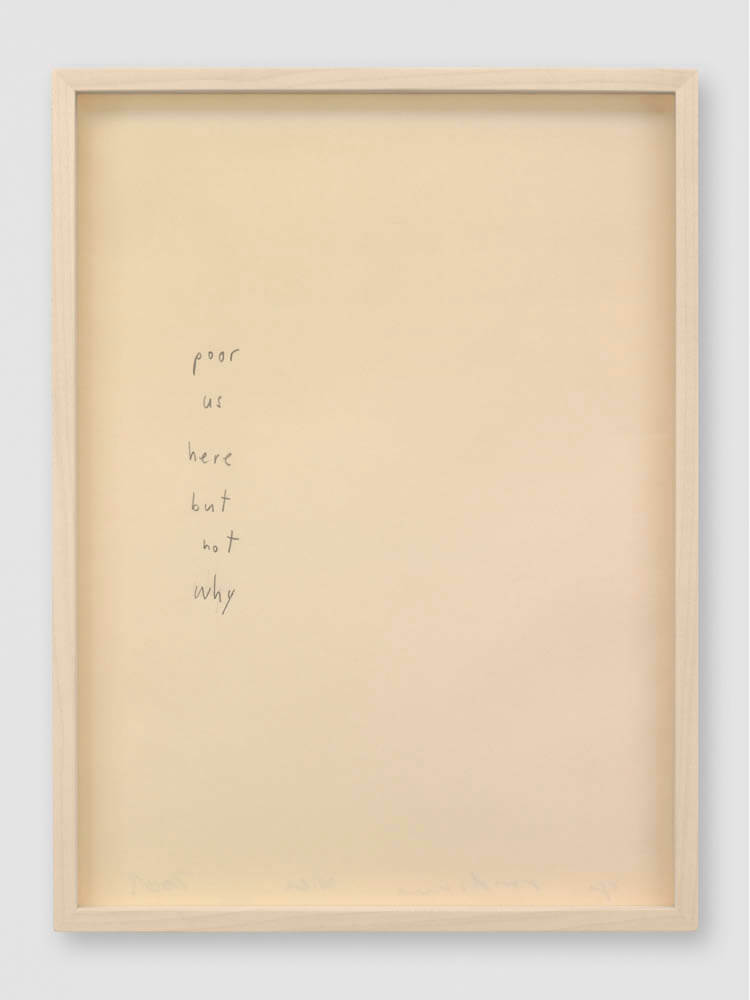 lines out to silence | UGO RONDINONE