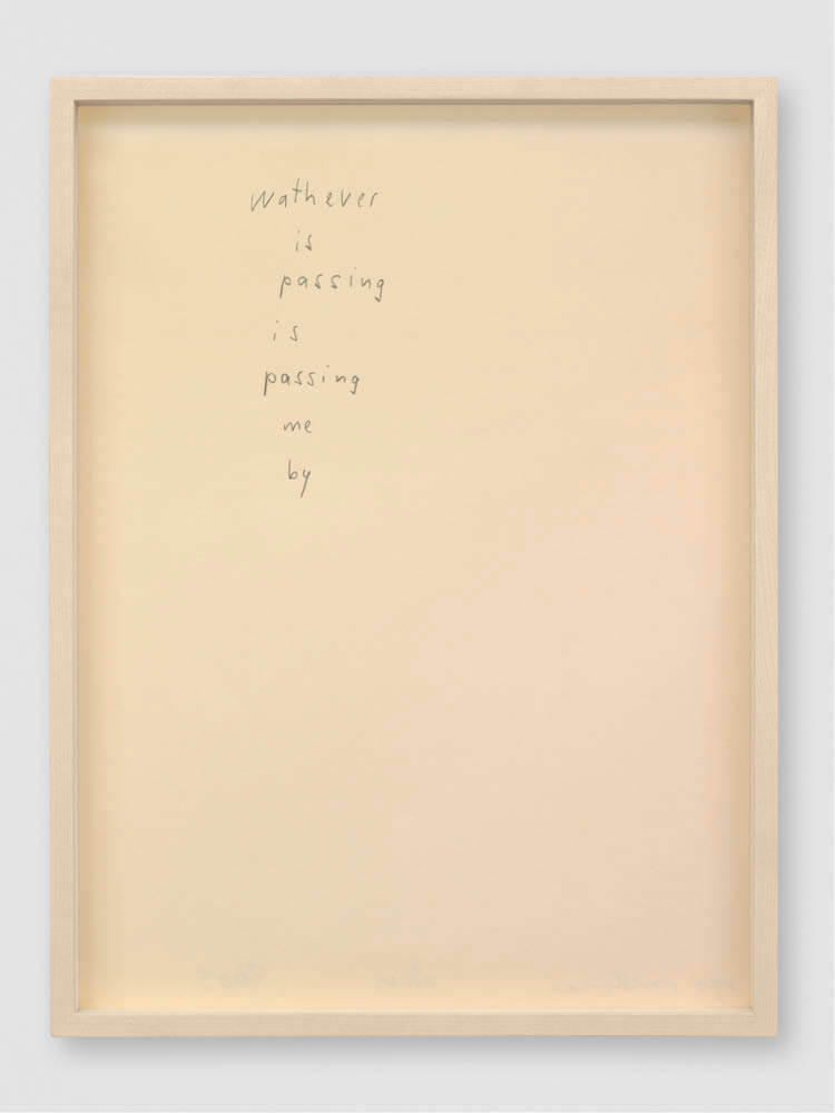 lines out to silence | UGO RONDINONE