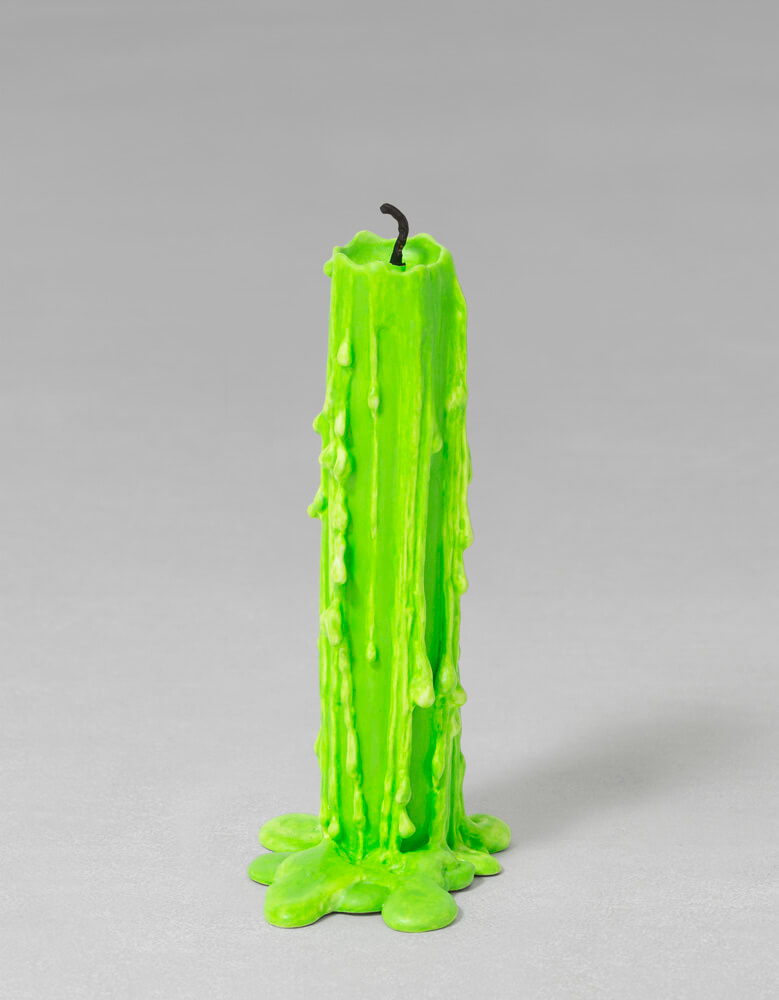 still.life. (neon green candle) | UGO RONDINONE