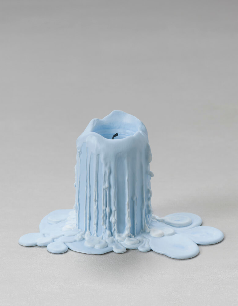 still.life. (sky blue candle) | UGO RONDINONE
