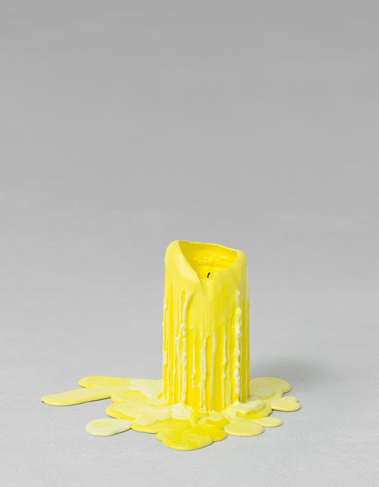 still.life. (neon yellow candle) | UGO RONDINONE