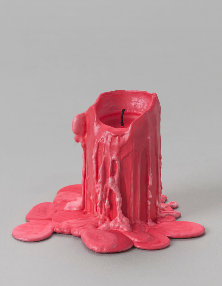 still.life. (carmine red candle) | UGO RONDINONE