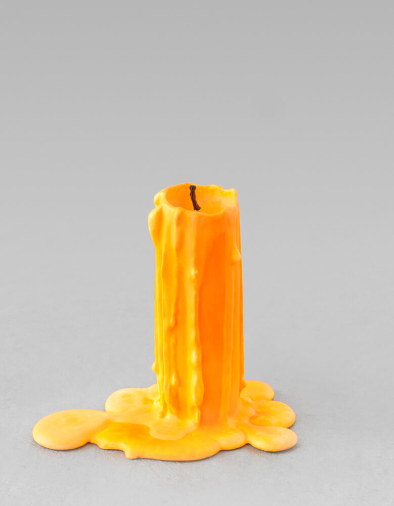 still.life. (neon orange candle) | UGO RONDINONE