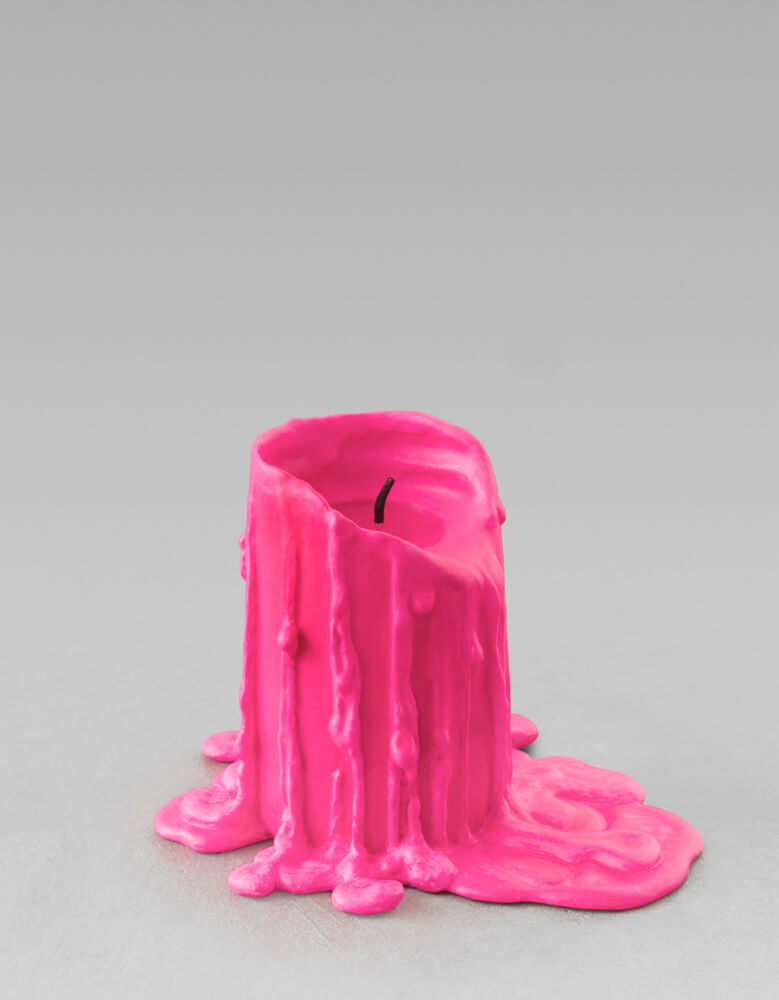 still.life. (neon pink candle) | UGO RONDINONE