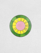 green yellow pink clock | UGO RONDINONE