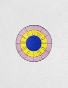 pink yellow blue clock | UGO RONDINONE